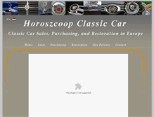Tablet Screenshot of classiccarhoroszcoop.com
